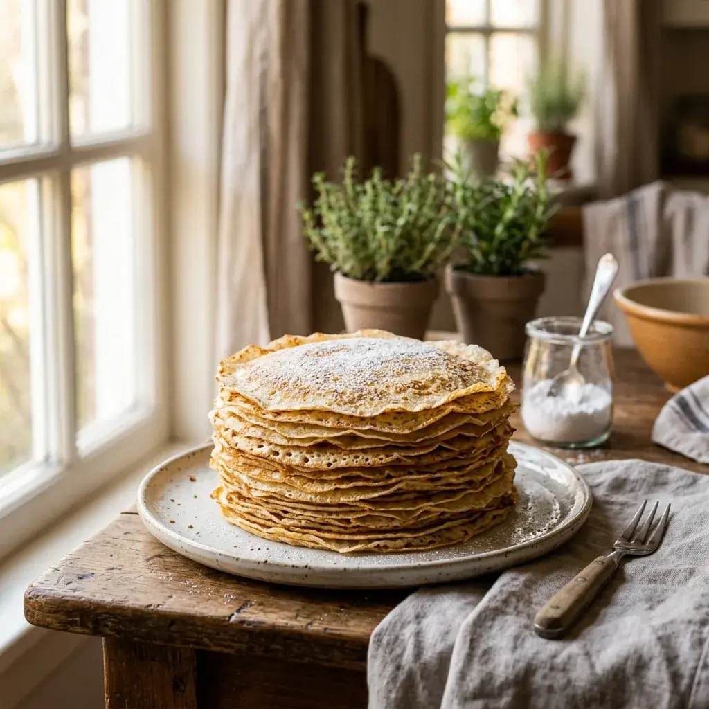 Тонкие блины на молоке